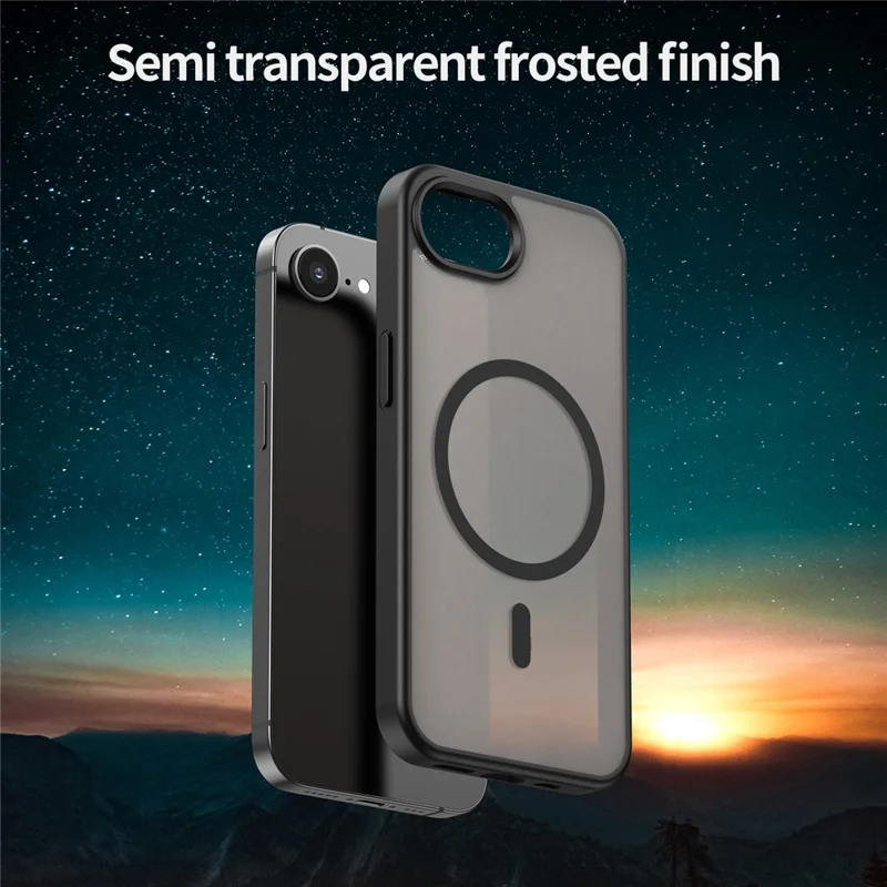 Bulk Purchasing For iPhone 16e Case Compatible with MagSafe Skin Touch Matte TPU PC Phone Back Cover - Black