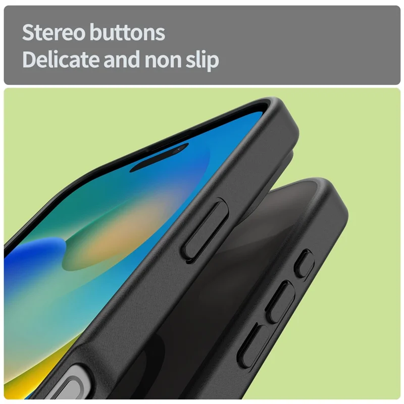 Bulk Purchasing For iPhone 16 Case Compatible with MagSafe Skin Touch Matte TPU PC Phone Back Cover - Black