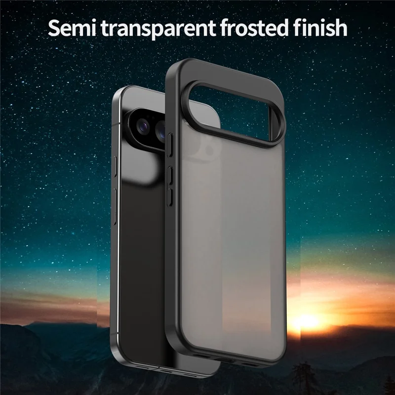 For Google Pixel 10 Pro XL Case Skin Touch Matte Anti Drop TPU PC Phone Back Cover - Black