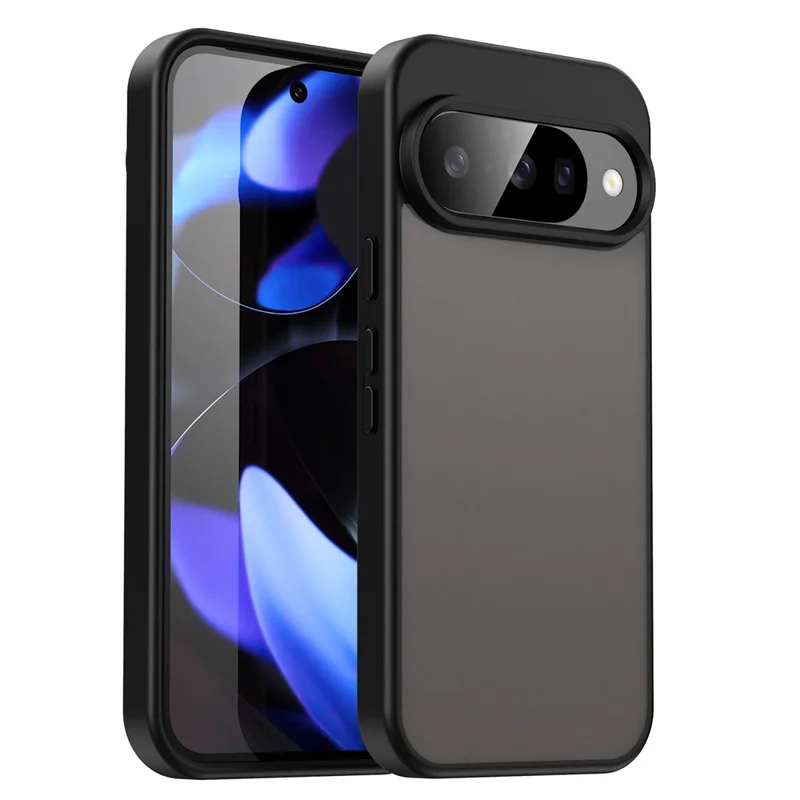 For Google Pixel 10 Pro Case Skin Touch Matte Anti Drop TPU PC Phone Back Cover - Black