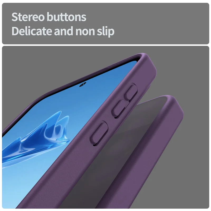 For Samsung Galaxy A55 5G Case Skin Touch Matte Anti Drop TPU PC Phone Back Cover - Purple