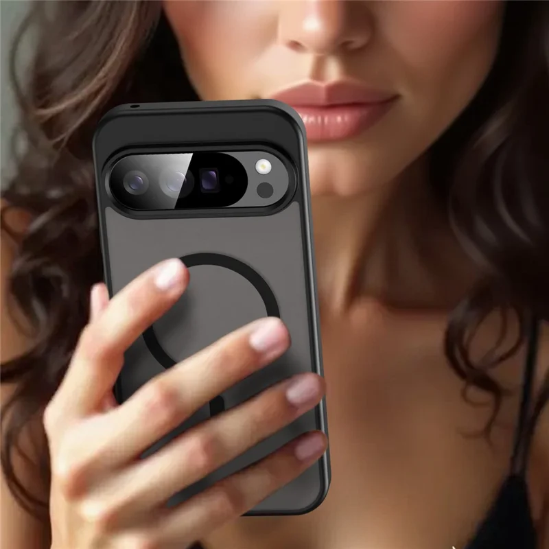 Bulk Purchasing For Google Pixel 10 Pro XL Magnetic Case Skin Touch Matte TPU PC Phone Back Cover - Black