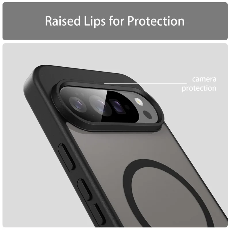 Bulk Purchasing For Google Pixel 10 Pro XL Magnetic Case Skin Touch Matte TPU PC Phone Back Cover - Black