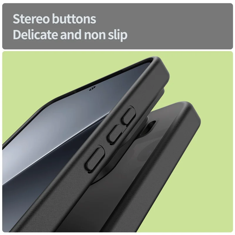 For Xiaomi 15 Pro Case Skin Touch Matte Anti Drop TPU PC Phone Back Cover - Black