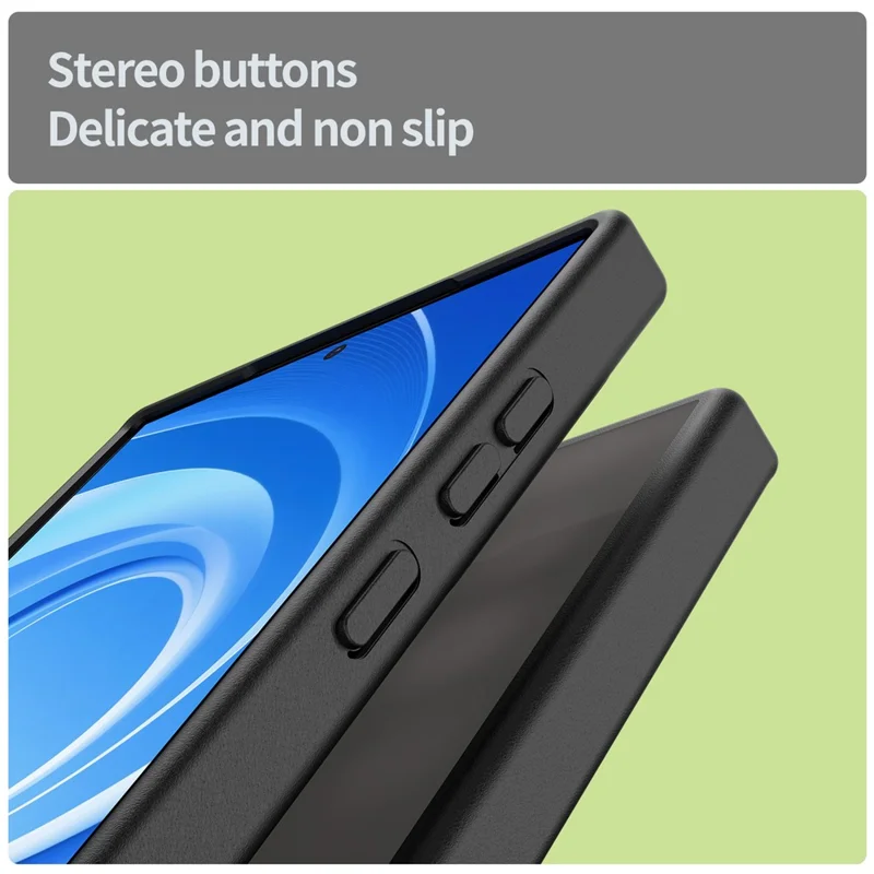 For Samsung Galaxy S25 Ultra Case Skin Touch Matte Anti Drop TPU PC Phone Back Cover - Sort