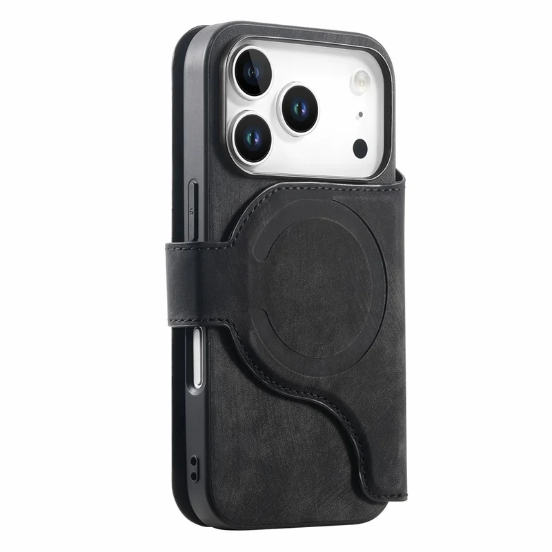 CASENEO MW-03 For iPhone 17 Pro Case with Detachable Wallet Leather + TPU Phone Cover - Black