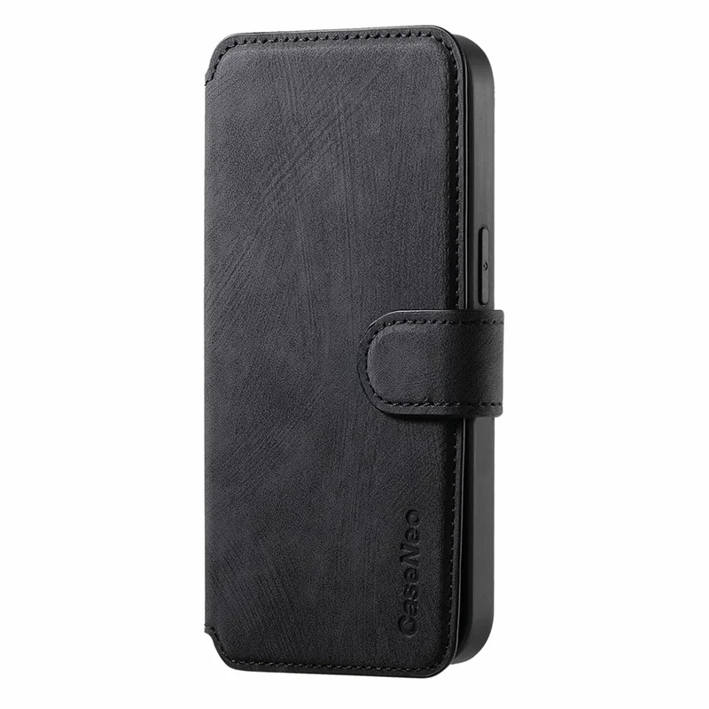 CASENEO MW-03 For iPhone Air Case with Detachable Wallet Leather + TPU Phone Cover - Black