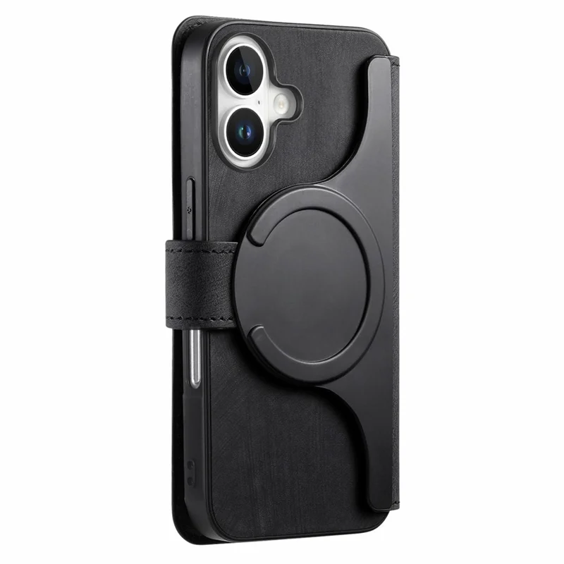 CASENEO MW-03 For iPhone 17 Case with Detachable Wallet Leather + TPU Phone Cover - Black