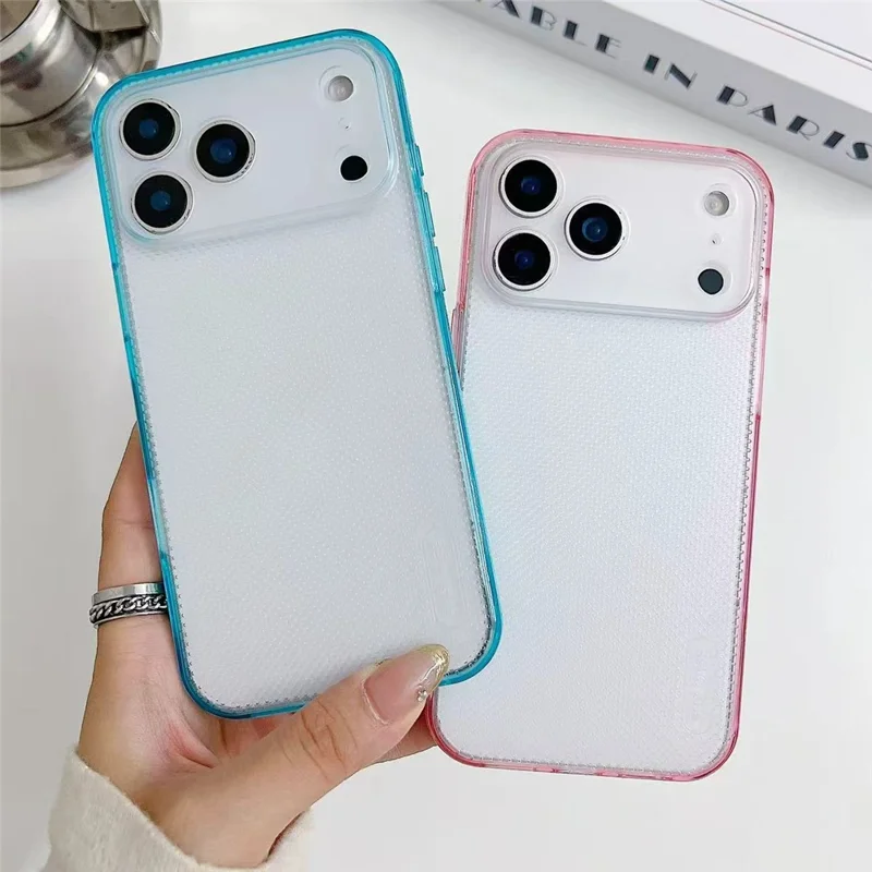 For iPhone 18 Pro / 17 Pro Case 3 in 1 Clear Shockproof TPU PC Phone Back Cover - Green