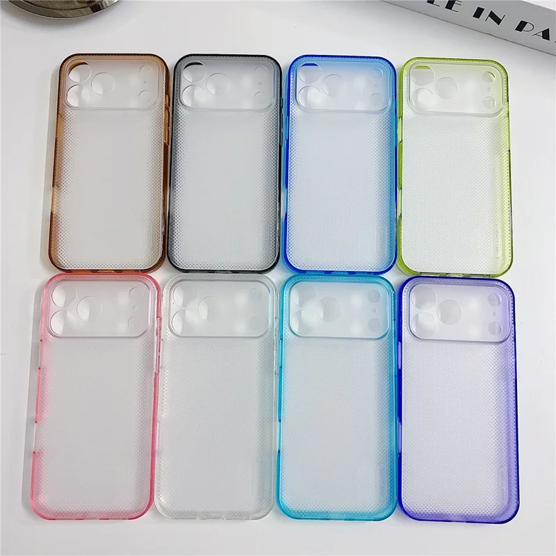 For iPhone 18 Pro / 17 Pro Case 3 in 1 Clear Shockproof TPU PC Phone Back Cover with Wrist Strap - Purple