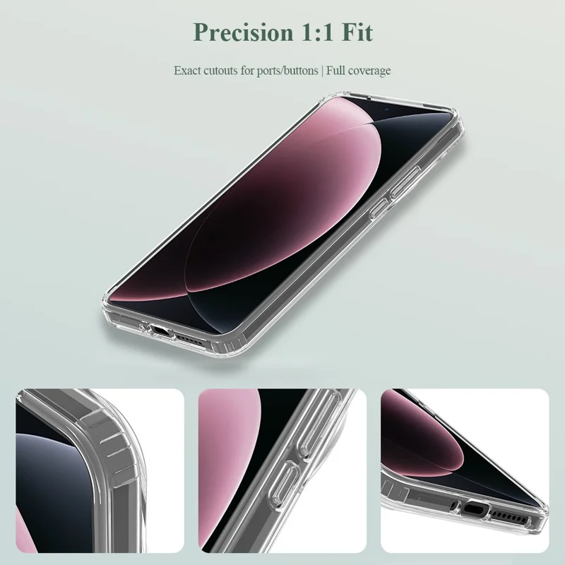 LEREACH TOC Series for Xiaomi 15 Ultra Case TPU + Acrylic Phone Cover - Transparent