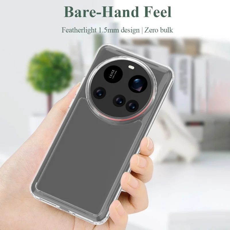 LEREACH TOC Series for Xiaomi 15 Ultra Case TPU + Acrylic Phone Cover - Transparent