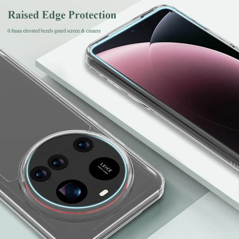 LEREACH TOC Series for Xiaomi 15 Ultra Case TPU + Acrylic Phone Cover - Transparent