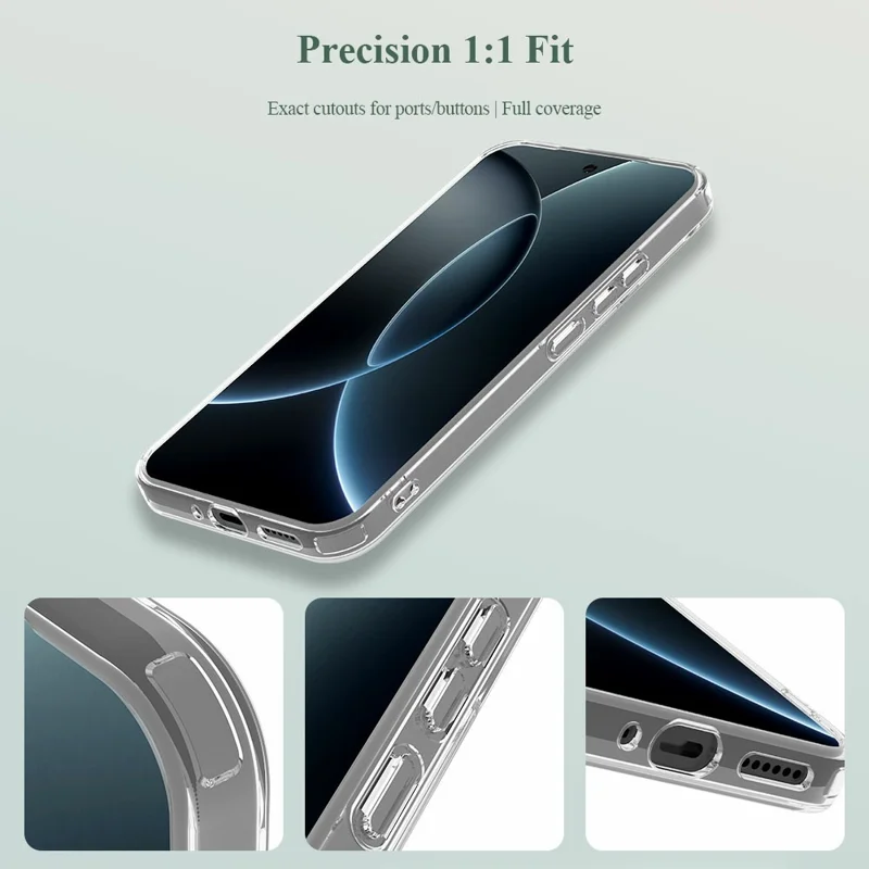 LEREACH TOC Series for Xiaomi 15T Pro Case TPU + Acrylic Phone Cover - Transparent