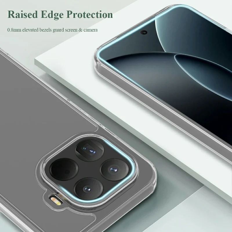 LEREACH TOC Series for Xiaomi 15T Pro Case TPU + Acrylic Phone Cover - Transparent