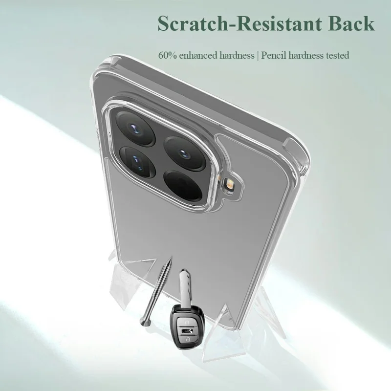 LEREACH TOC Series for Xiaomi 15T Pro Case TPU + Acrylic Phone Cover - Transparent