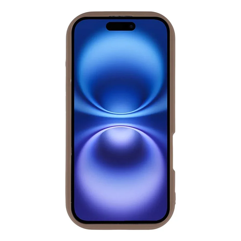 For iPhone 17 Case Leopard Print TPU Shockproof Phone Cover - Coffee