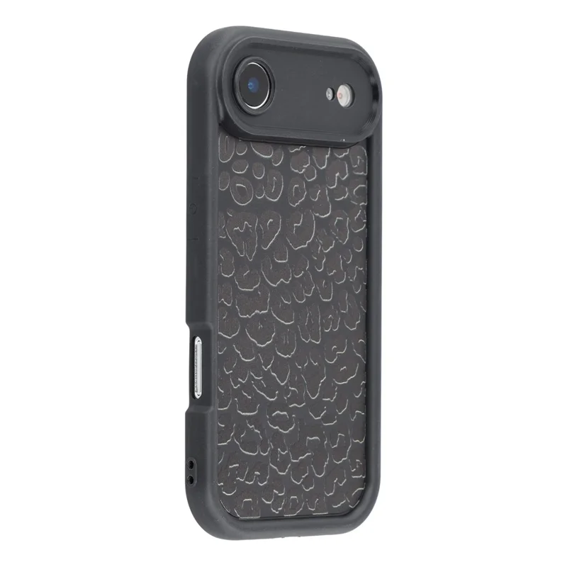 For iPhone Air Case Leopard Print TPU Shockproof Phone Cover - Black