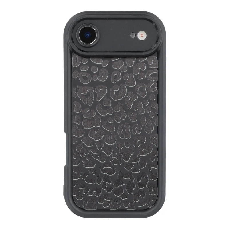 For iPhone Air Case Leopard Print TPU Shockproof Phone Cover - Black