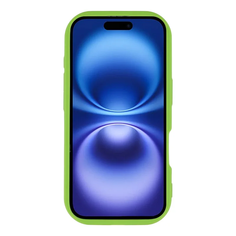 For iPhone 16 Case Leopard Print TPU Shockproof Phone Cover - Green