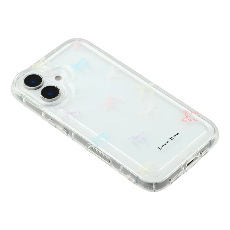 For iPhone 16 Case Bowknot Pattern TPU Phone Back Cover - Colorful Bows