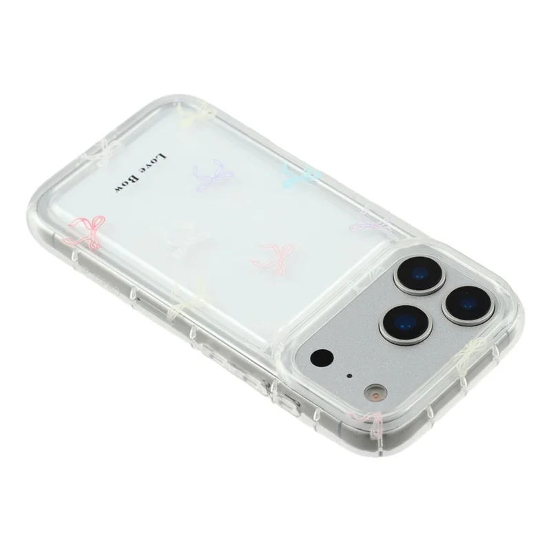 For iPhone 17 Pro Case Bowknot Pattern TPU Phone Back Cover - Colorful Bows