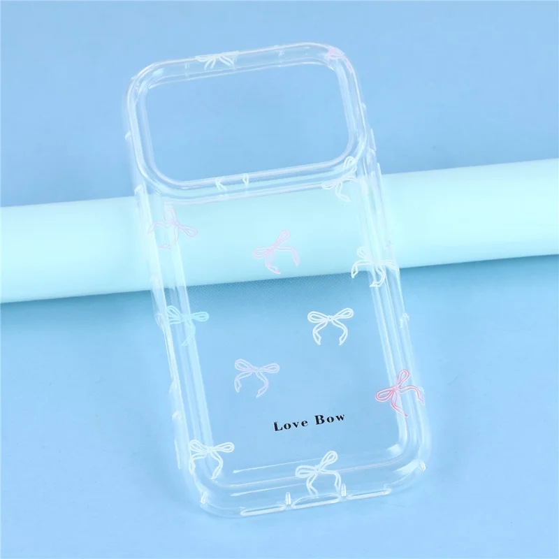 For iPhone 17 Pro Case Bowknot Pattern TPU Phone Back Cover - Colorful Bows