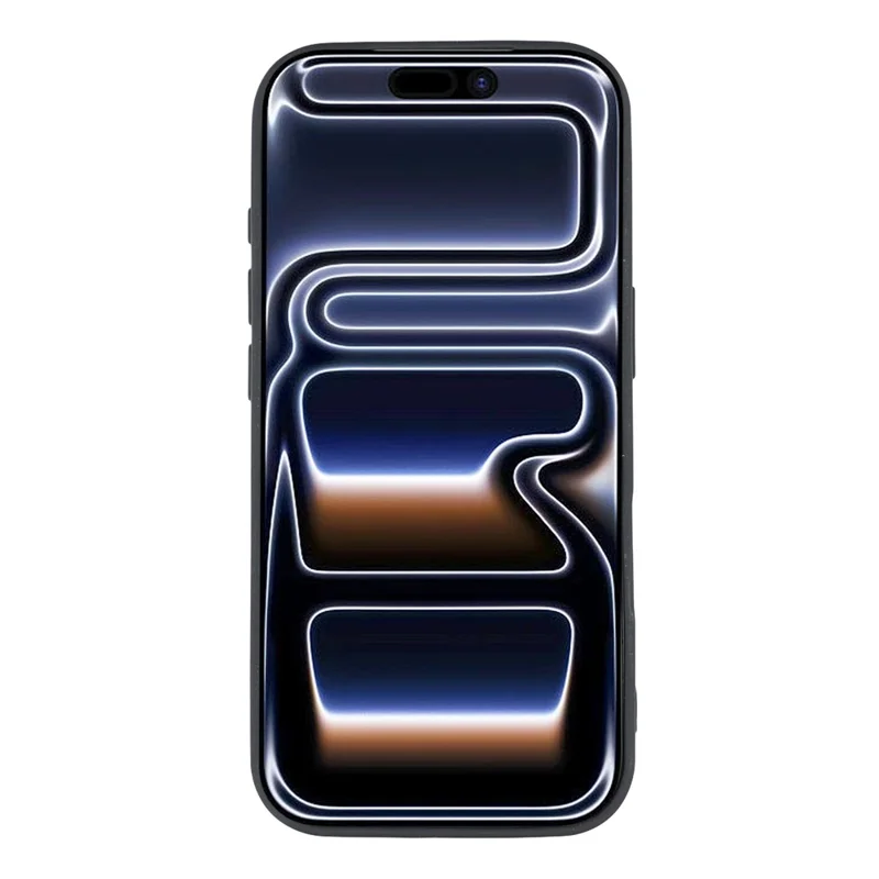 For iPhone 17 Pro Case Heart Pattern TPU Phone Back Cover - Black / Red Hearts