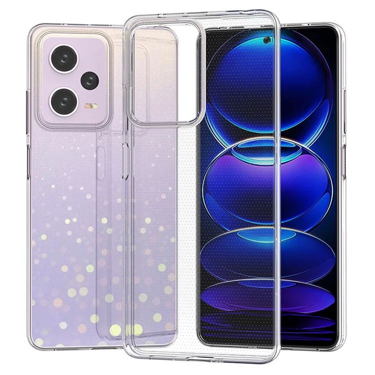 Weiches TPU -fall Für Xiaomi Redmi Note 12 Pro 5g / Hinweis 12 Pro 5G (China), Ultra Slim HD Clear Clear Anti-scratch Phone Cover Protector