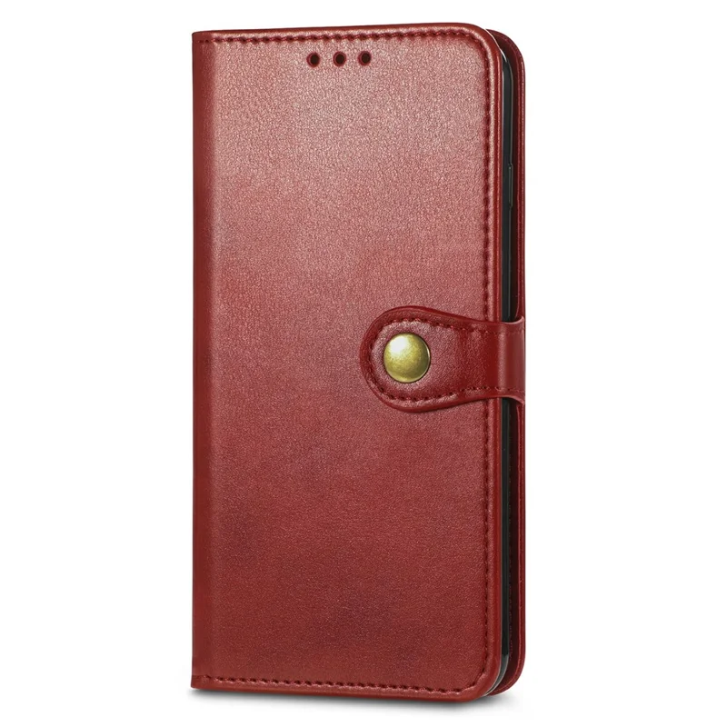For iPhone 17 Pro Case Wallet Stand Leather Phone Cover with Wrist Strap - Red