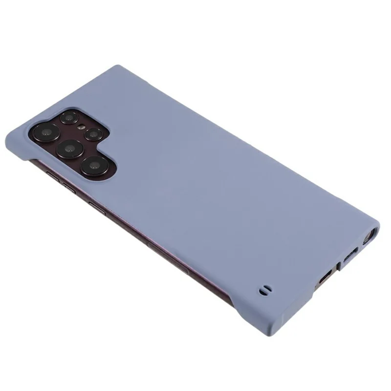 For Samsung Galaxy S25 Ultra Frameless Case Hard PC Slim Minimalist Phone Cover Skin-Touch - Lavender Grey
