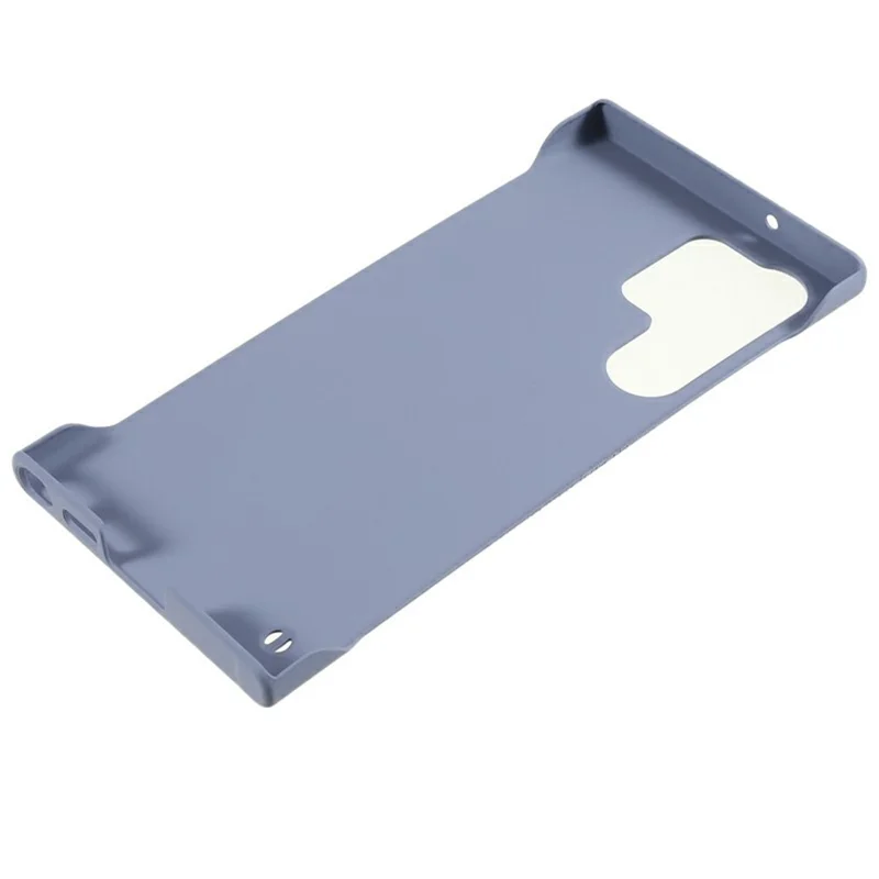 For Samsung Galaxy S25 Ultra Frameless Case Hard PC Slim Minimalist Phone Cover Skin-Touch - Lavender Grey