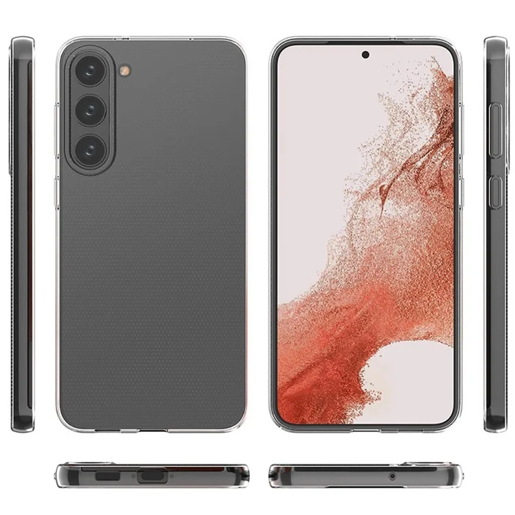 Für Samsung Galaxy S23+ Kratzfeste HD-Klare Handyhülle, Soft-TPU, Ultra-Slim-Handyhülle