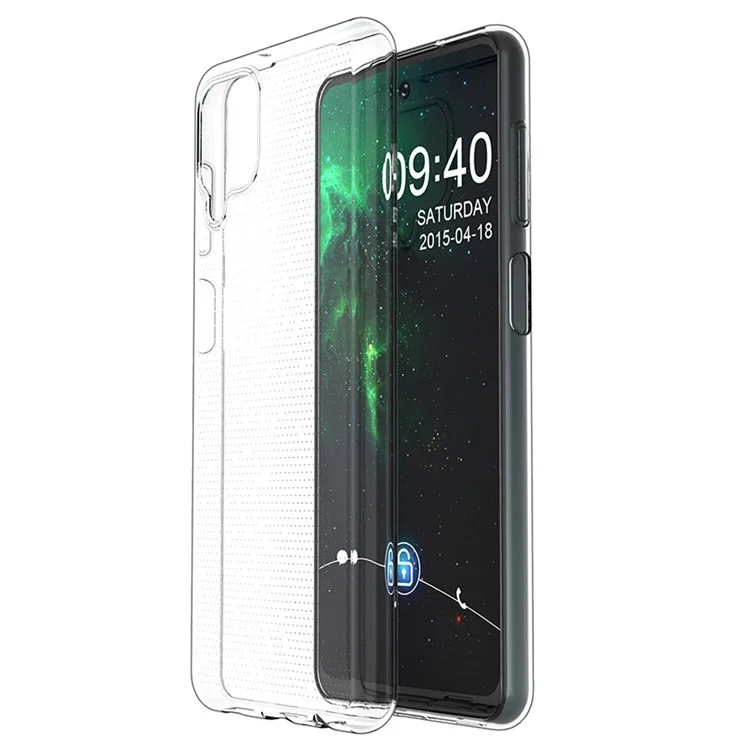 Funda para teléfono para Samsung Galaxy A22 4G (versión UE), funda de teléfono de TPU suave y transparente, ultrafina, anticaída, para la parte posterior