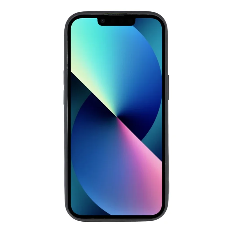 For iPhone 13 mini Case Heart Pattern TPU Phone Back Cover - Black / Red Hearts