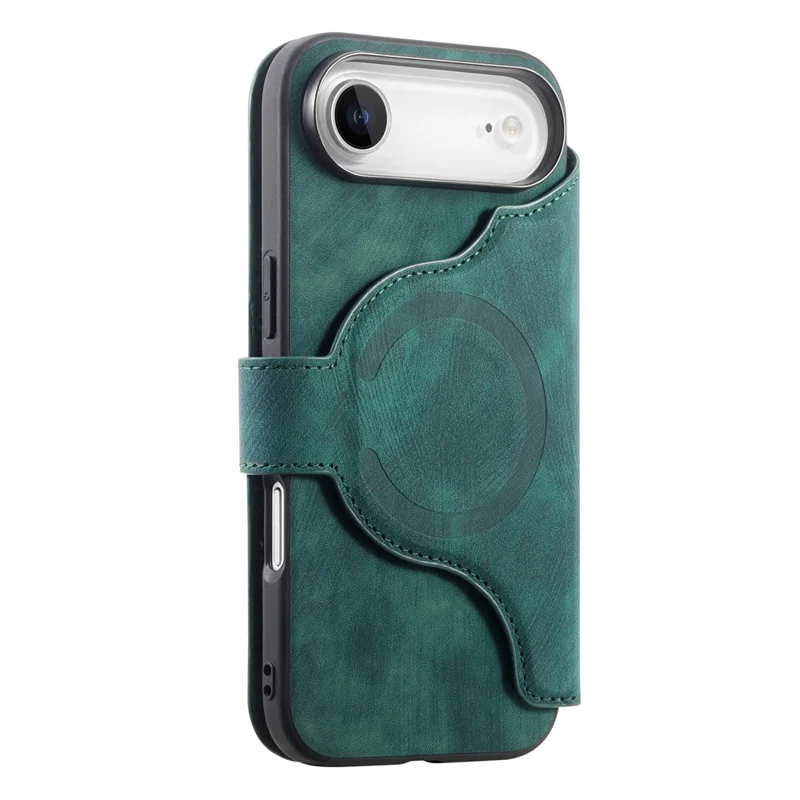 CASENEO MW-02 For iPhone Air Case Detachable Magnetic Leather Flip Phone Cover - Green