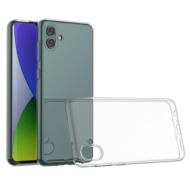 Transparent Soft TPU Phone Case for Samsung Galaxy A04e 4G, Ultra Thin Anti-Fingerprint Phone Back Cover Shell