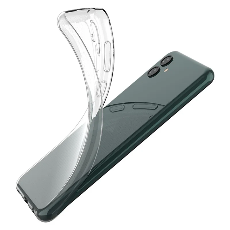 Transparent Soft TPU Phone Case for Samsung Galaxy A04e 4G, Ultra Thin Anti-Fingerprint Phone Back Cover Shell