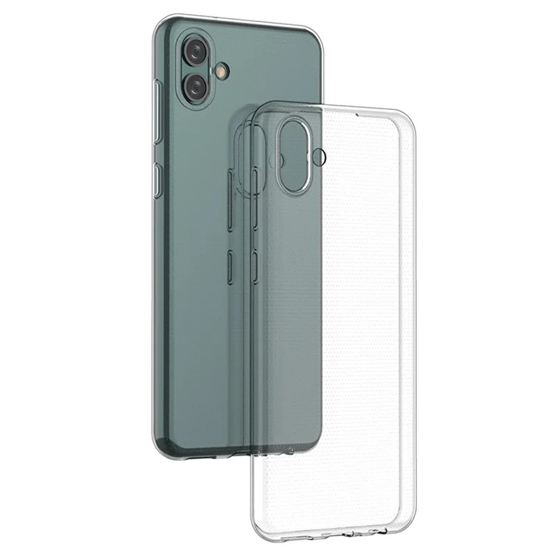 Transparent Soft TPU Phone Case for Samsung Galaxy A04e 4G, Ultra Thin Anti-Fingerprint Phone Back Cover Shell