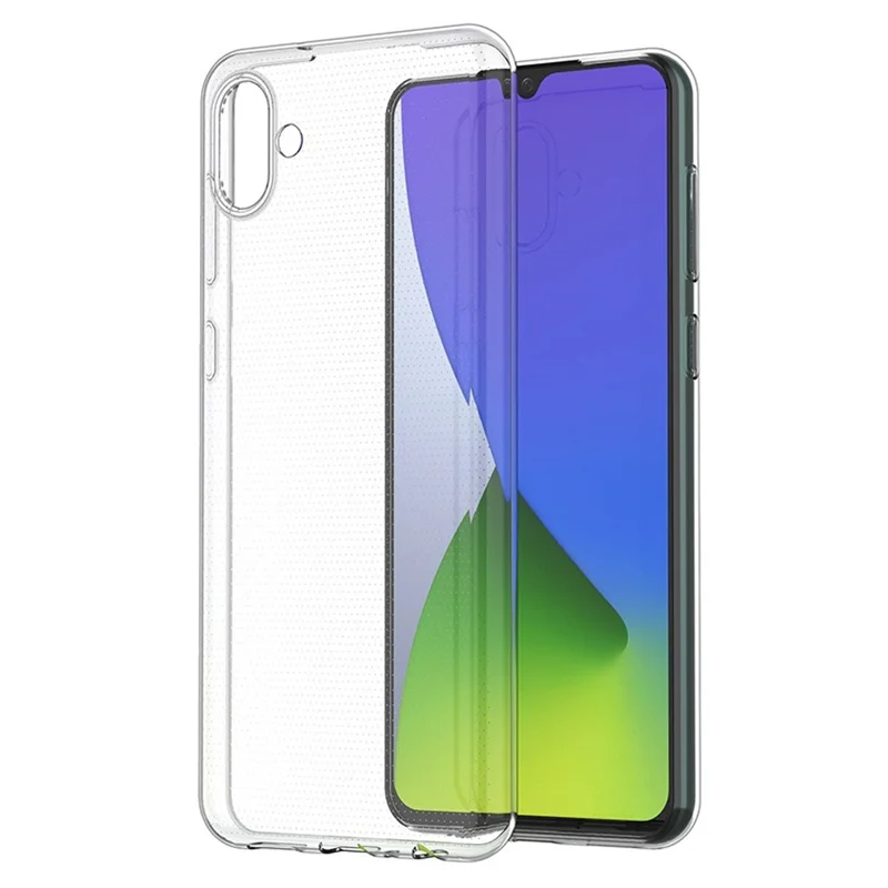 Transparent Soft TPU Phone Case for Samsung Galaxy A04e 4G, Ultra Thin Anti-Fingerprint Phone Back Cover Shell