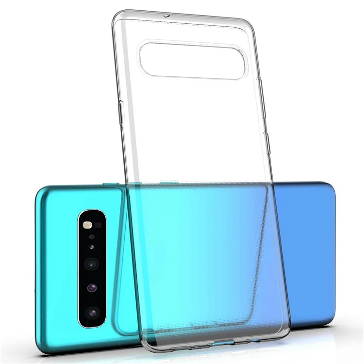 Anti-Dust Shockproof TPU Phone Case for Samsung Galaxy S10 5G, Clear Ultra Thin Lightweight Cell Phone Back Cover Shell