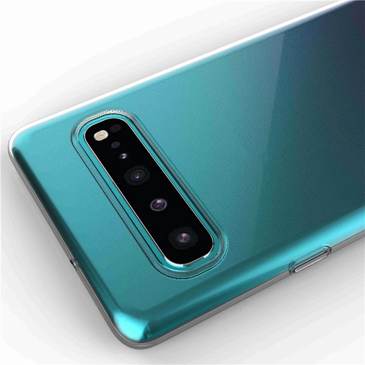 Anti-Dust Shockproof TPU Phone Case for Samsung Galaxy S10 5G, Clear Ultra Thin Lightweight Cell Phone Back Cover Shell