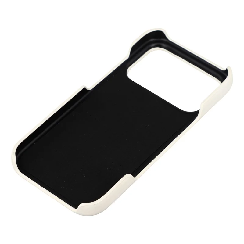 For iPhone 18 Pro / 17 Pro Case Compatible with MagSafe Skin-Touch Leather + PC Back Cover - White