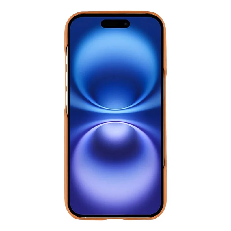 For iPhone 17 Case Compatible with MagSafe Skin-Touch Leather + PC Back Cover - Yellow