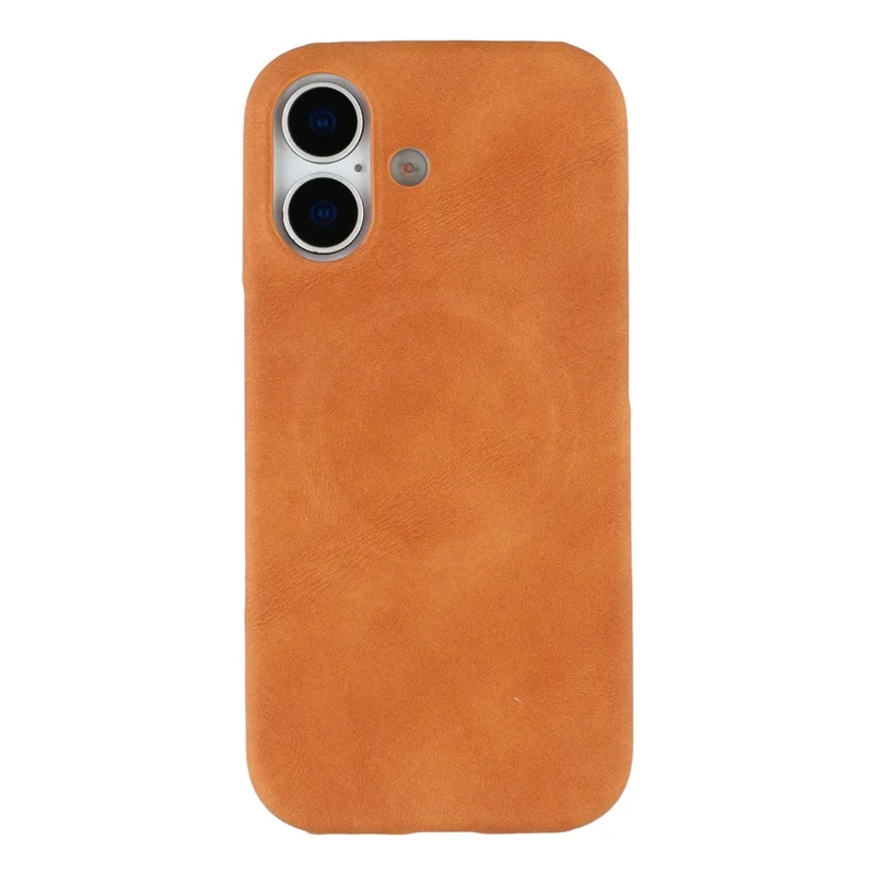 For iPhone 17 Case Compatible with MagSafe Skin-Touch Leather + PC Back Cover - Yellow