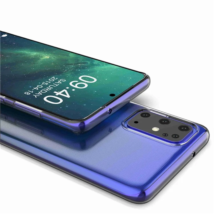 Para Samsung Galaxy S20 Plus 4G / 5G Ultra Slim Transparent Soft TPU Funda de Teléfono Anti-huellas Digitales Cubierta Posterior del Teléfono