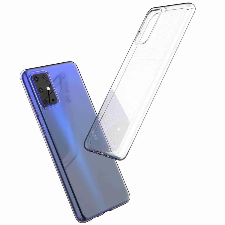 Para Samsung Galaxy S20 Plus 4G / 5G Ultra Slim Transparent Soft TPU Funda de Teléfono Anti-huellas Digitales Cubierta Posterior del Teléfono