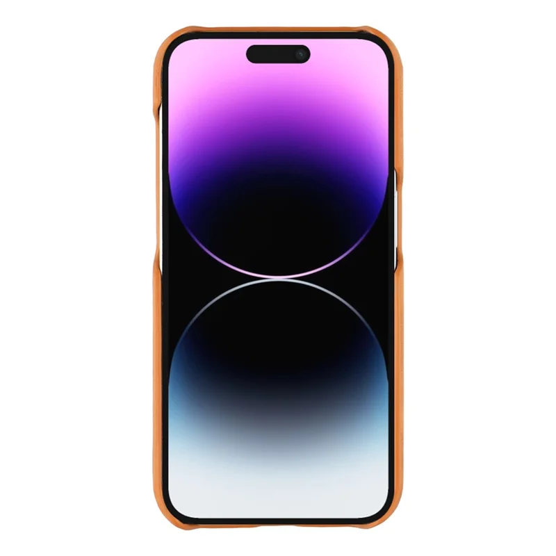 For iPhone 14 Pro Max Case Compatible with MagSafe Skin-Touch Leather + PC Back Cover - Yellow