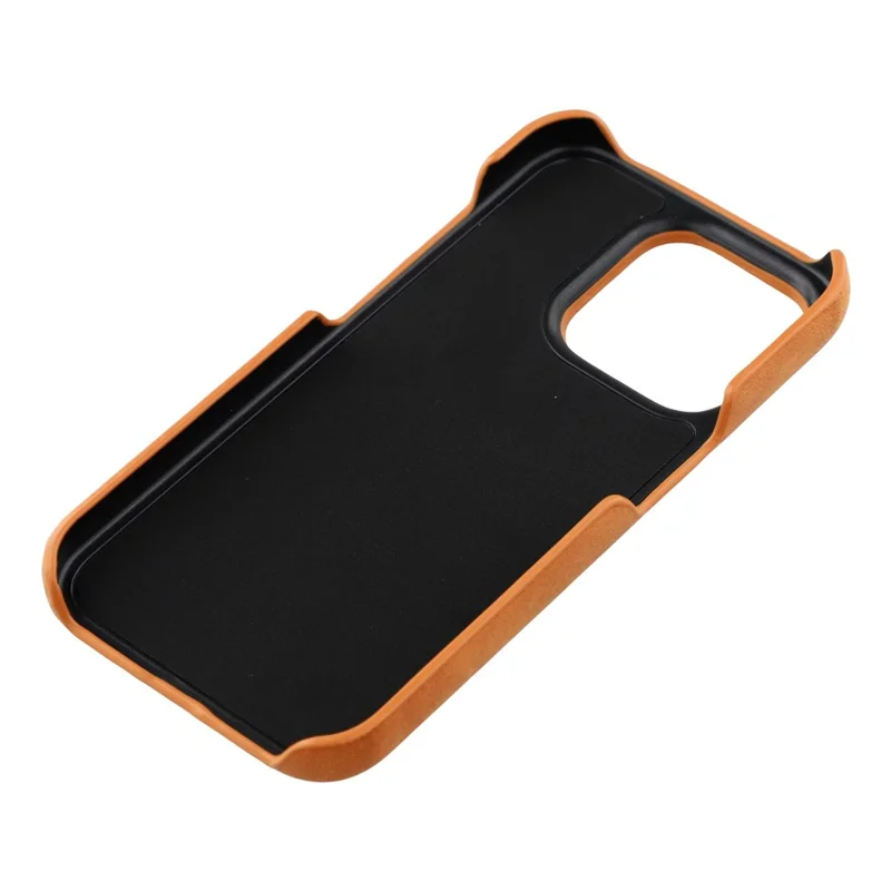 For iPhone 15 Pro Max Case Compatible with MagSafe Skin-Touch Leather + PC Back Cover - Yellow