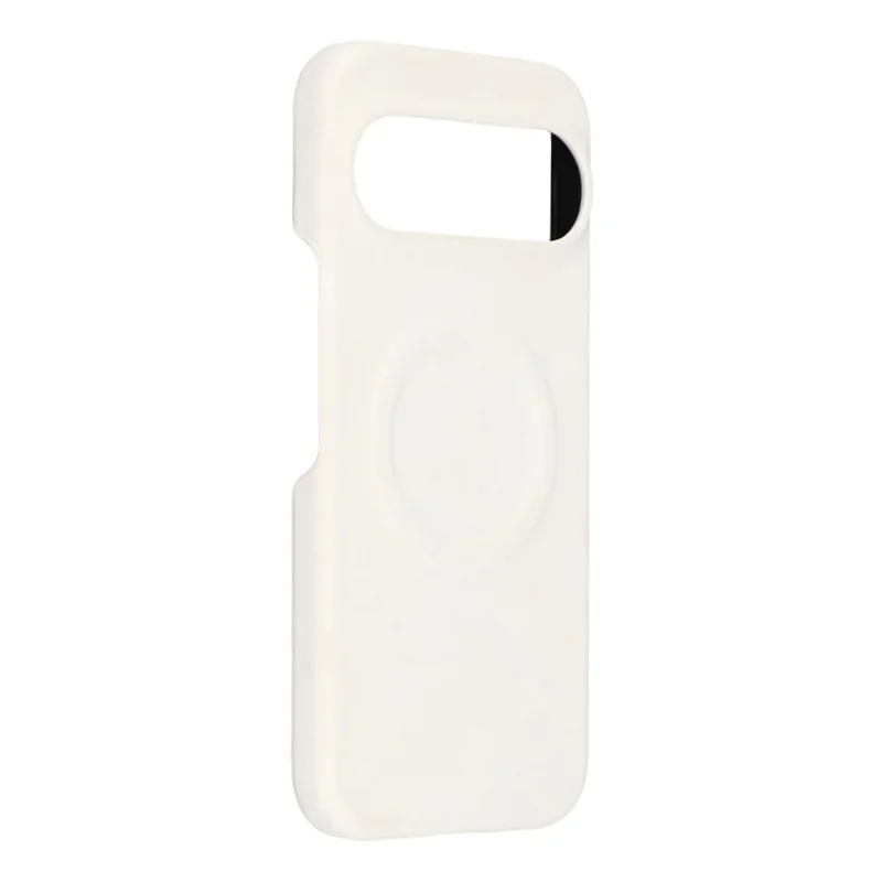 For Google Pixel 10 Pro XL Magnetic Case Skin-Touch Leather + PC Back Cover - White